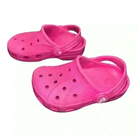 Crocs Classic Clog -  Kid - Pink Crush size 4 big kid pre-loved - Picture 6 of 8